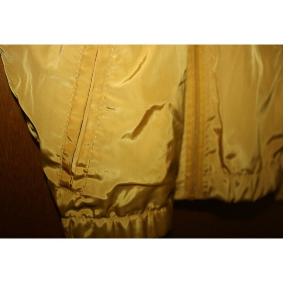 Kelly By 26 International Windbreaker Jacket Sz S(7/8) Gold White Stripe Love - Picture 5 of 10